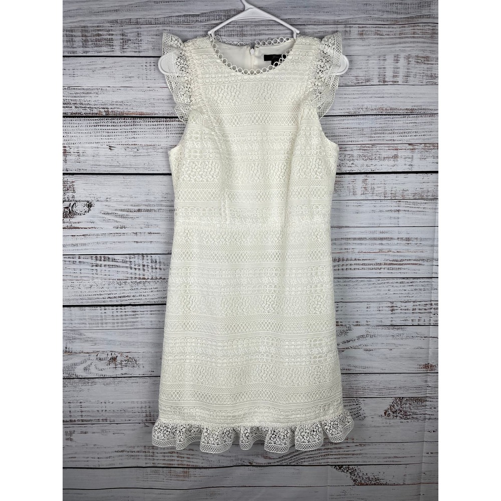 J Crew Cap Sleeve ruffle size 4
